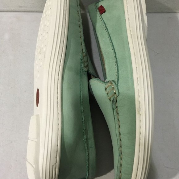 MARC JOSEPH NEW YORK GIRL'S POWDER GREEN LEATHER BROADWAY LOAFERS 13-NICE! - Picture 7 of 13